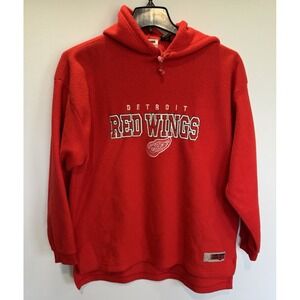 Pro Edge Vntg Hoodie Detroit Red Wings NHL Hockey Sport Fleece Size‎ Adult Large